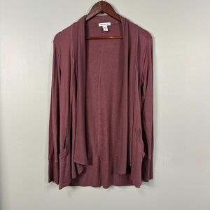 Athleta Womens Pranayama Wrap Cardigan Sweater Size XS Modal Pink Twany Rose